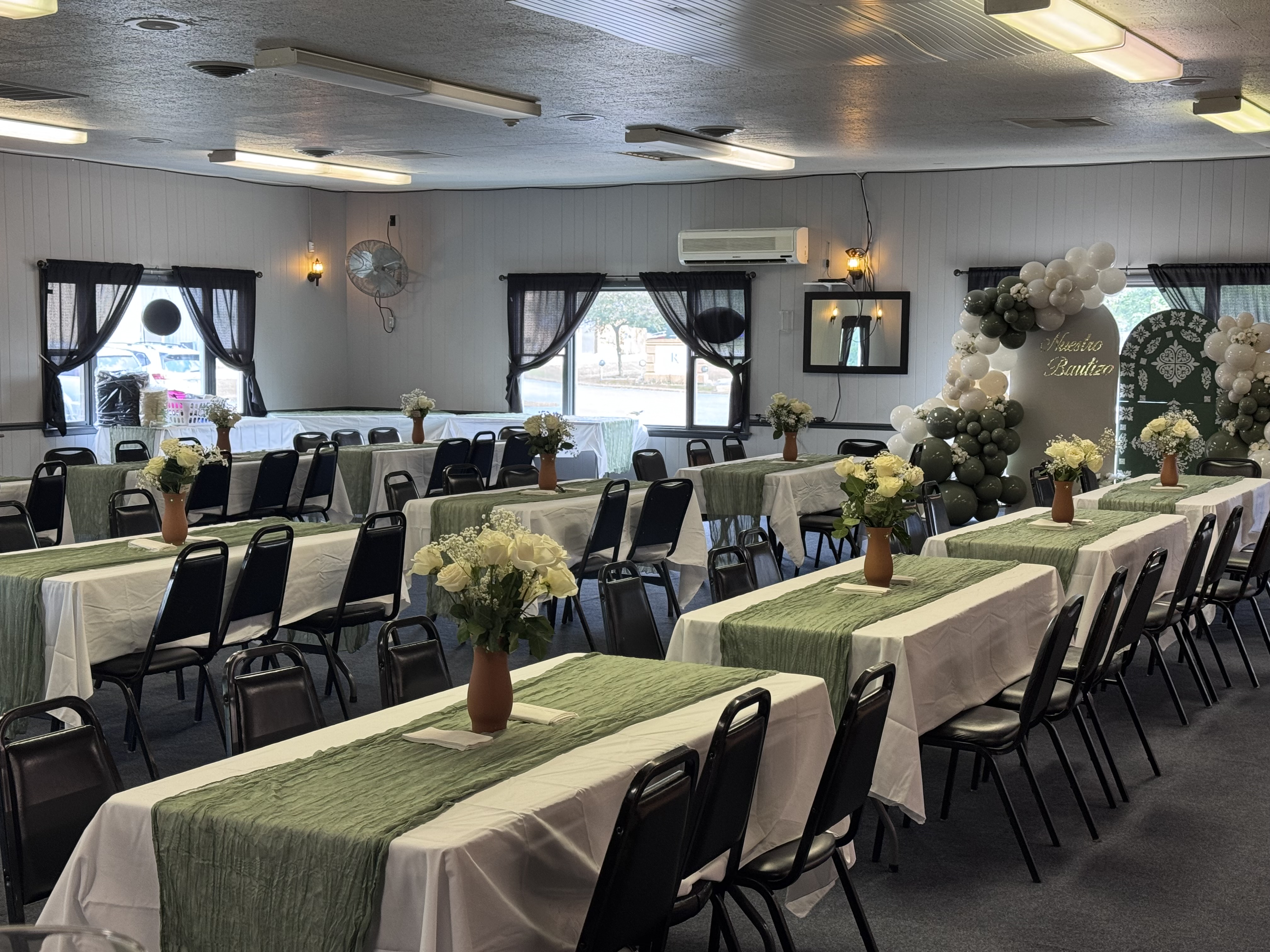 Baptism Celebration - Elegant White and Green