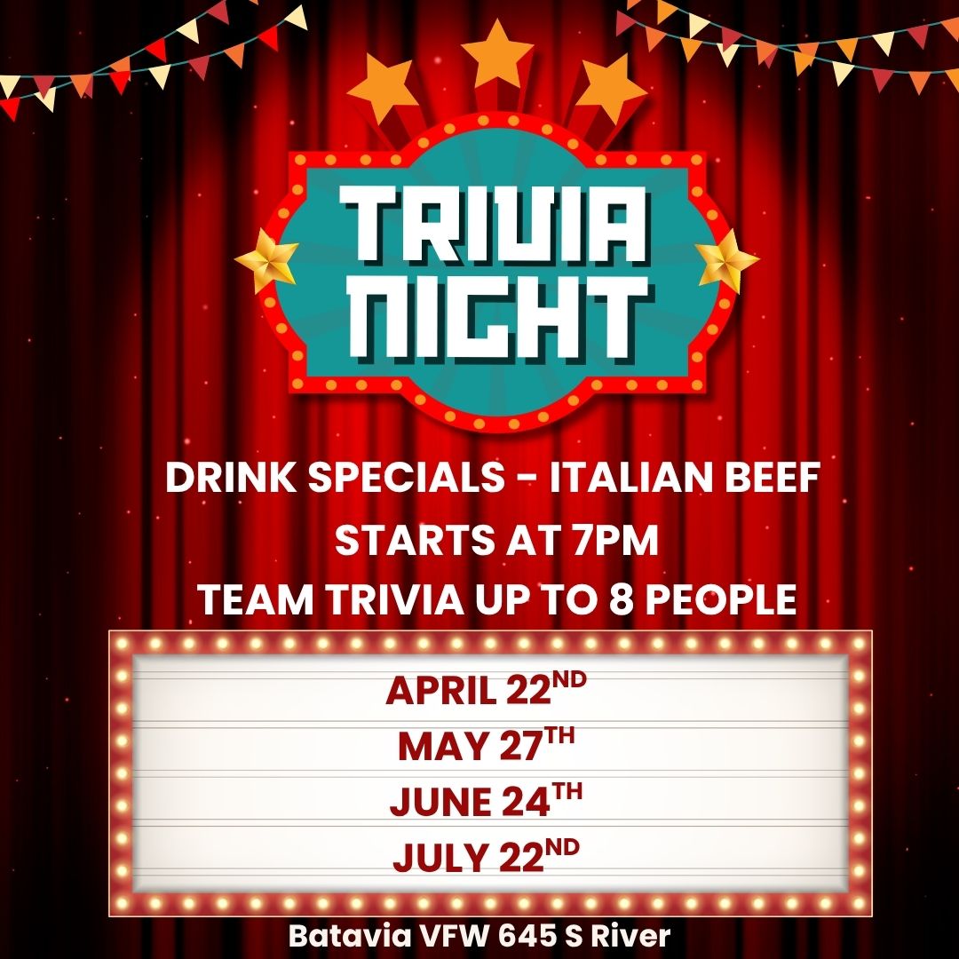 Trivia Nights April-July 2026